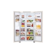 LG 658 літрів | Холодильник Side-by-Side | Інверторний  компресор | Smart Diagnosis, GC-B257KEHW, thumbnail 4