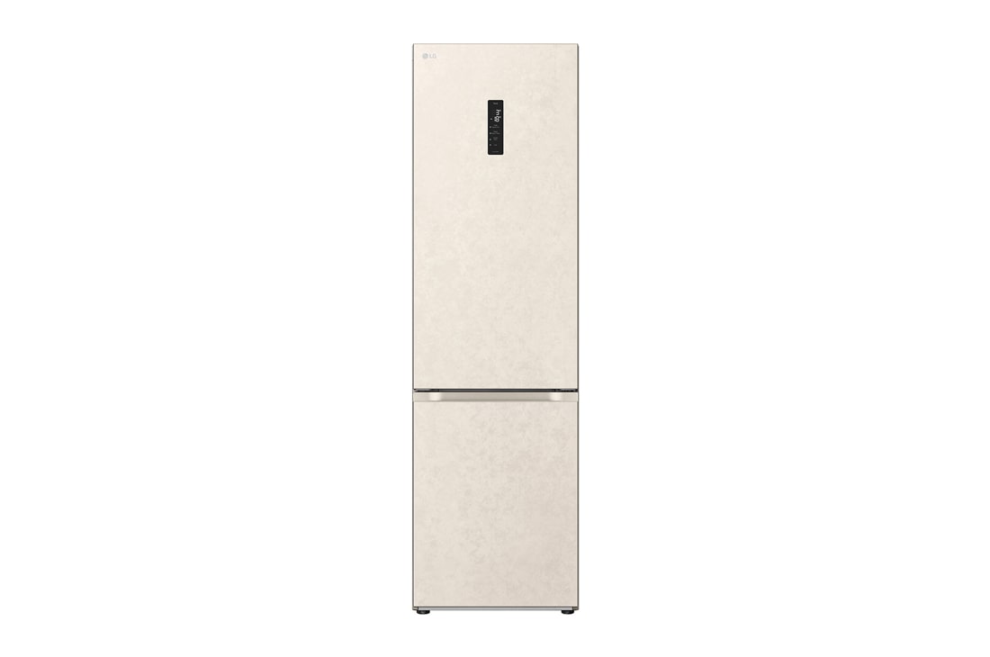 LG 387 л | Холодильник з нижньою морозильною камерою | DoorCooling+ | Інверторний компресор | Total No Frost, front view, GC-B509FEMW