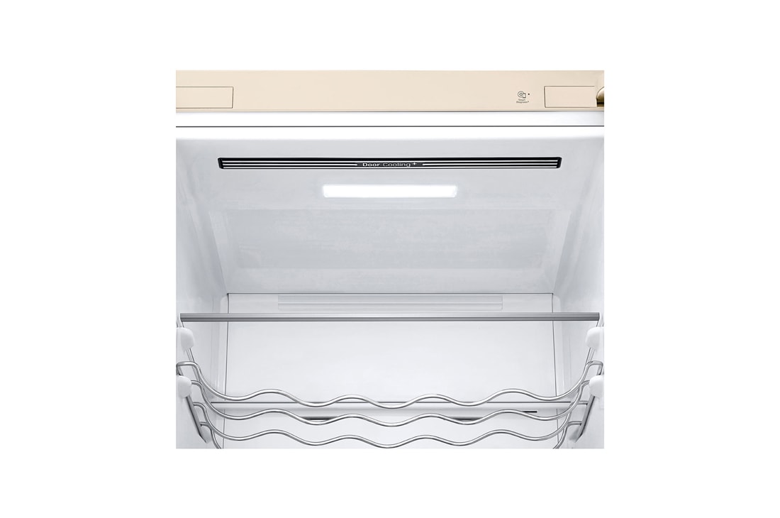 LG 387 л | Холодильник з нижньою морозильною камерою | DoorCooling+ | Інверторний компресор | Total No Frost, DoorCooling_LED view, GC-B509FEMW, thumbnail 5