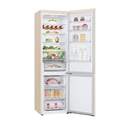 LG 387 л | Холодильник з нижньою морозильною камерою | DoorCooling+ | Інверторний компресор | Total No Frost, LeftSideOpen_Food view, GC-B509FEMW, thumbnail 10