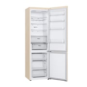 LG 387 л | Холодильник з нижньою морозильною камерою | DoorCooling+ | Інверторний компресор | Total No Frost, LeftSideOpen view, GC-B509FEMW, thumbnail 11
