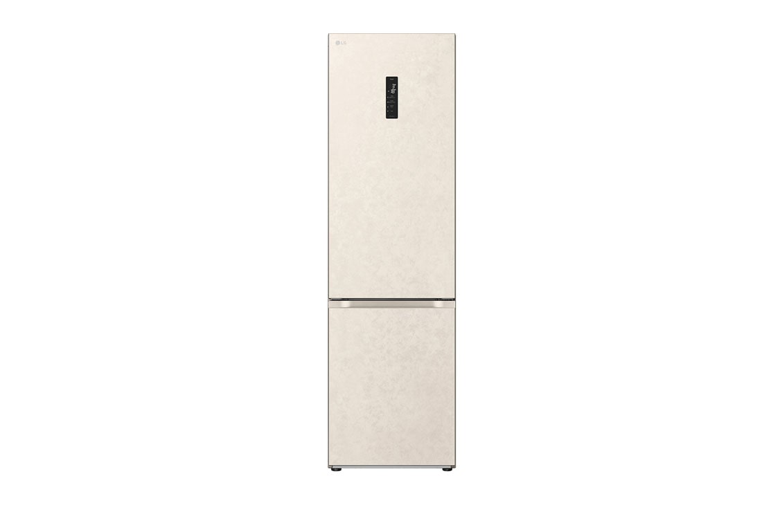 LG 387 л | Холодильник з нижньою морозильною камерою | DoorCooling+ | Інверторний компресор | Total No Frost, front view, GC-B509FEPW