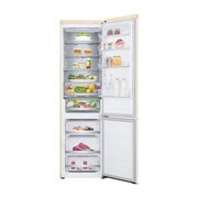 LG 387 л | Холодильник з нижньою морозильною камерою | DoorCooling+ | Інверторний компресор | Total No Frost, FrontAllOpen_Food view, GC-B509FEPW, thumbnail 2