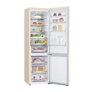 LG 387 л | Холодильник з нижньою морозильною камерою | DoorCooling+ | Інверторний компресор | Total No Frost, LeftSideOpen_Food view, GC-B509FEPW, thumbnail 11