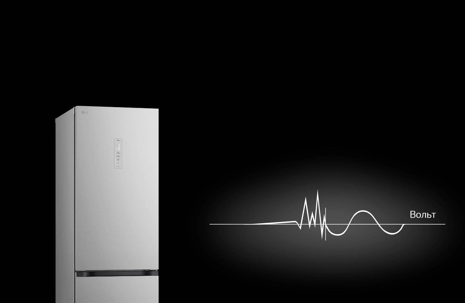 Логотип контролю перепадів напруги червоного кольору на білому фоні.