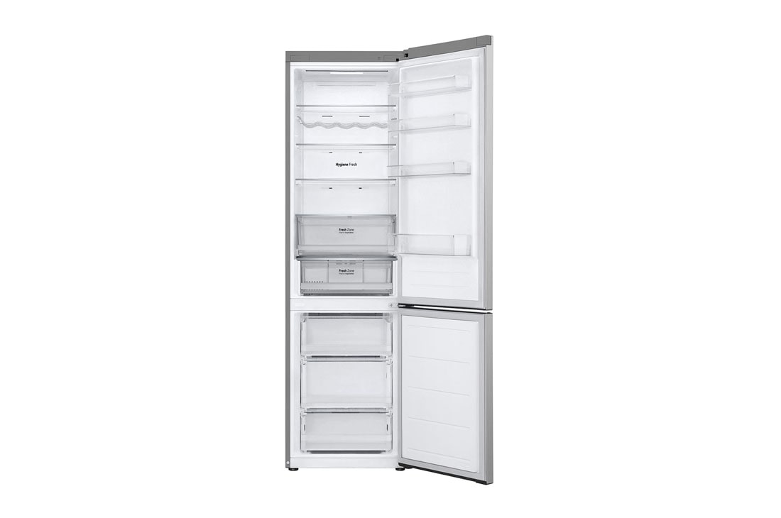 LG 387 л | Холодильник з нижньою морозильною камерою | DoorCooling+ | Інверторний компресор | Total No Frost, FrontAllOpen view, GC-B509FNMW, thumbnail 3