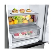 LG 387 л | Холодильник з нижньою морозильною камерою | DoorCooling+ | Інверторний компресор | Total No Frost, Drawer_Food view, GC-B509FNMW, thumbnail 8