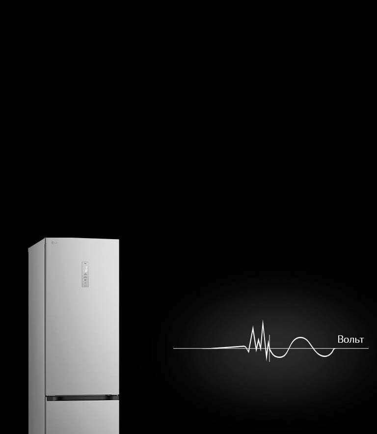 Логотип контролю перепадів напруги червоного кольору на білому фоні.