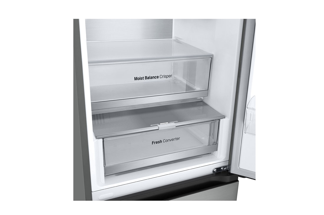 LG 387 л | Холодильник з нижньою морозильною камерою | DoorCooling+ | Інверторний компресор | Total No Frost, Drawer view, GC-B509FNPW, thumbnail 17
