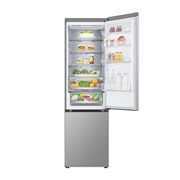 LG 387 л | Холодильник з нижньою морозильною камерою | DoorCooling+ | Інверторний компресор | Total No Frost, FrontAllOpen view, GC-B509FNPW, thumbnail 3