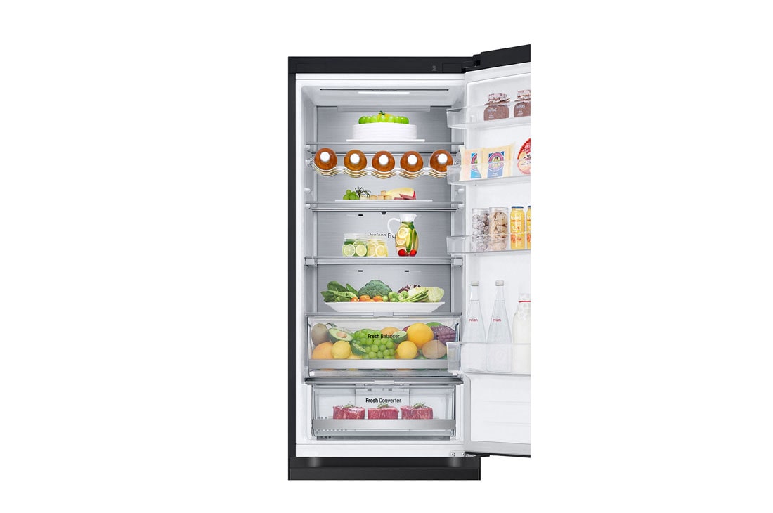 LG 387 л | Холодильник з нижньою морозильною камерою | DoorCooling+ | Інверторний компресор | Total No Frost, Duct_Food view, GC-B509FTZW, thumbnail 7