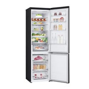 LG 387 л | Холодильник з нижньою морозильною камерою | DoorCooling+ | Інверторний компресор | Total No Frost, LeftSideOpen view, GC-B509FTZW, thumbnail 12