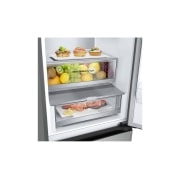 LG 384 л | Холодильник з нижньою морозильною камерою | DoorCooling+ | Fresh Converter | Total No Frost , Вид зліва на зони свіжості, GW-B509FA7W, thumbnail 8