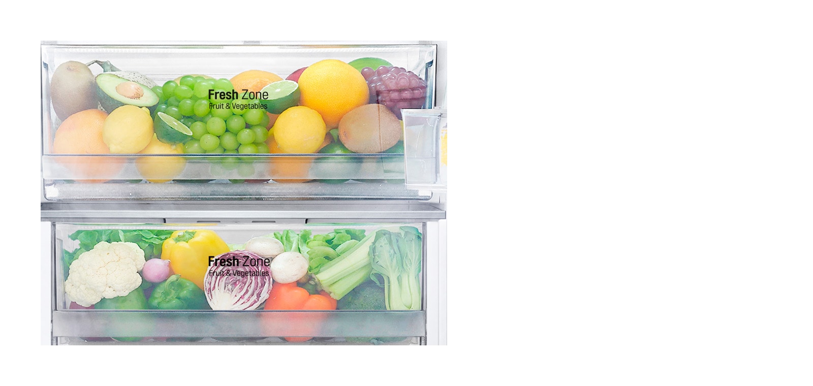 На передньому плані Fresh Zone, відсік наповнений фруктами.