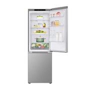 LG 341 л | Холодильник з нижньою морозильною камерою | DoorCooling+ | Інверторний компресор | Total No Frost, FrontTopOpen_Food view, GW-B459FNLW, thumbnail 6