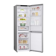 LG 341 л | Холодильник з нижньою морозильною камерою | DoorCooling+ | Інверторний компресор | Total No Frost, LeftSide Open food view, GW-B459FNLW, thumbnail 10