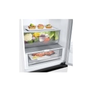 LG 384 л | Холодильник з нижньою морозильною камерою | DoorCooling+ | Fresh Converter | ThinQ , Вид зліва на зони свіжості, GW-B509FVFW, thumbnail 8