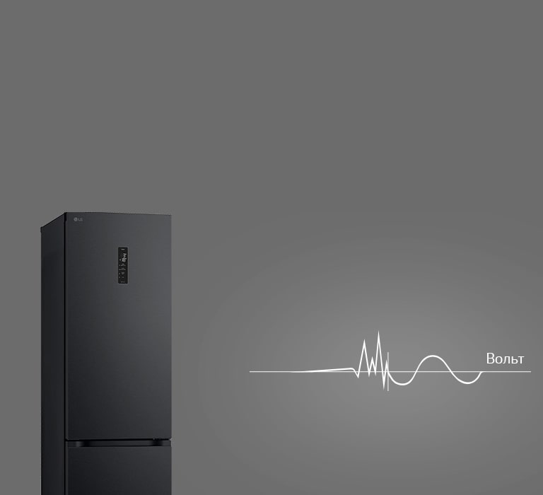 Логотип контролю перепадів напруги червоного кольору на білому фоні.