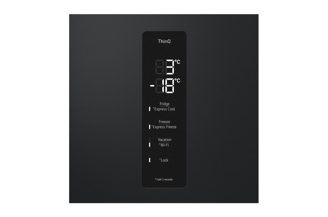 LG 384 л | Холодильник з нижньою морозильною камерою | DoorCooling+ | Fresh Converter | ThinQ, Дисплей, GW-B509FXFW, thumbnail 4