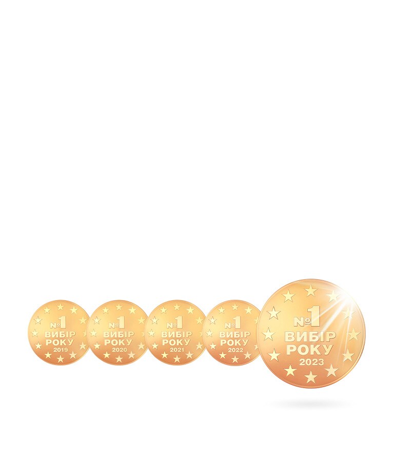 Зображено відео з поворотом кілька разім медалі конкрусу "Вибір Року" 2023.