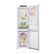 LG 341 л | Холодильник з нижньою морозильною камерою | DoorCooling+ | Інверторний компресор | Total No Frost, FrontAllOpen_Food view, GW-B459FVLW, thumbnail 2