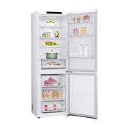 LG 341 л | Холодильник з нижньою морозильною камерою | DoorCooling+ | Інверторний компресор | Total No Frost, LeftSide Open food view, GW-B459FVLW, thumbnail 10