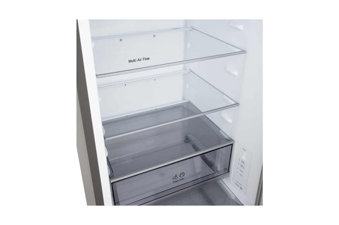 LG 333 л | Холодильник з нижньою морозильною камерою | DoorCooling+ | Інверторний компресор | Total No Frost, Світлодіод Door Cooling, GC-B459EMYM, thumbnail 5