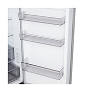 LG 333 л | Холодильник з нижньою морозильною камерою | DoorCooling+ | Інверторний компресор | Total No Frost, Вид спереду, двері холодильника відкриті (з їжею), GC-B459EMYM, thumbnail 7