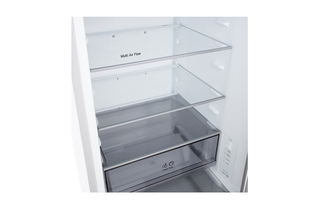 LG 333 л | Холодильник з нижньою морозильною камерою | DoorCooling+ | Інверторний компресор | Total No Frost, Світлодіод Door Cooling, GC-B459EQYM, thumbnail 5