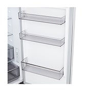 LG 333 л | Холодильник з нижньою морозильною камерою | DoorCooling+ | Інверторний компресор | Total No Frost, Вид спереду, двері холодильника відкриті (з їжею), GC-B459EQYM, thumbnail 7