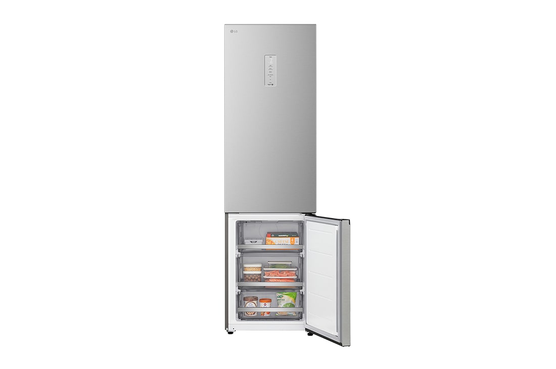 LG 375 л | Холодильник з нижньою морозильною камерою | DoorCooling+ | FRESHBalancer™ | LG ThinQ, Вид зліва (двері зачинені), GC-B509EMKM, thumbnail 10