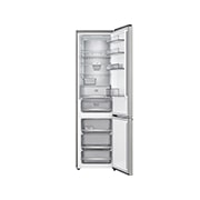 LG 375 л | Холодильник з нижньою морозильною камерою | DoorCooling+ | FRESHBalancer™ | LG ThinQ, Вид спереду, усі двері холодильника відкриті (без їжі), GC-B509EMKM, thumbnail 3