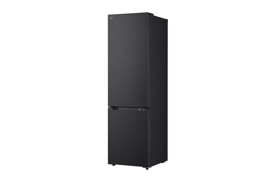 LG 375 л | Холодильник з нижньою морозильною камерою | DoorCooling+ | FRESHBalancer™ | LG ThinQ, Вид зліва, двері холодильника відкриті (без їжі), GC-B509ETSM, thumbnail 12