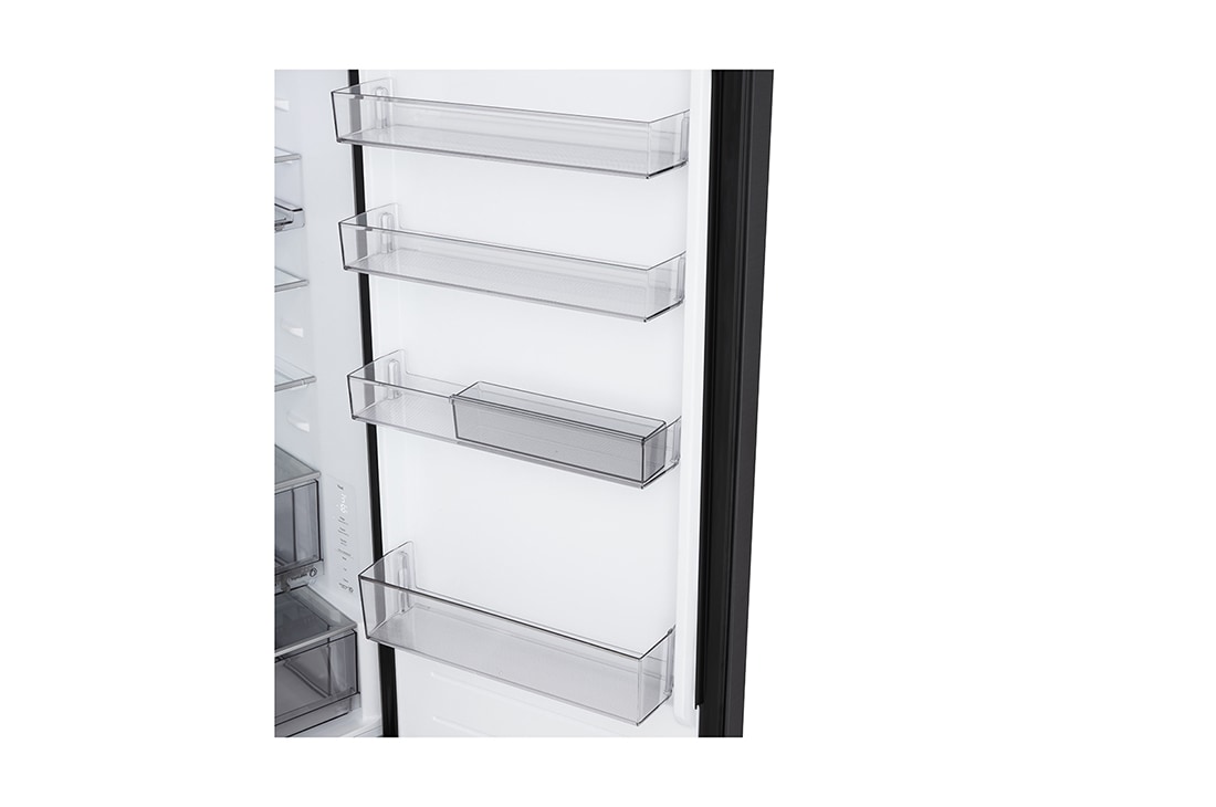 LG 375 л | Холодильник з нижньою морозильною камерою | DoorCooling+ | FRESHBalancer™ | LG ThinQ, Вид ззаду, GC-B509ETSM, thumbnail 15