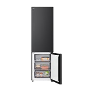 LG 375 л | Холодильник з нижньою морозильною камерою | DoorCooling+ | FRESHBalancer™ | LG ThinQ, Вид зліва на висувні ящики, зони свіжості, GC-B509ETSM, thumbnail 9