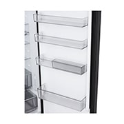 LG 375 л | Холодильник з нижньою морозильною камерою | DoorCooling+ | FRESHBalancer™ | LG ThinQ, Вид ззаду, GC-B509ETSM, thumbnail 15