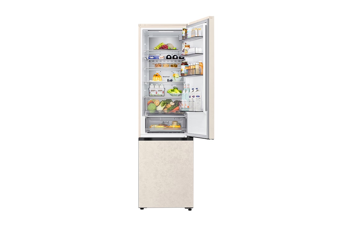 LG 375 л | Холодильник з нижньою морозильною камерою | DoorCooling+ | FRESHBalancer™ | LG ThinQ, Дисплей, GC-B509EESM, thumbnail 4