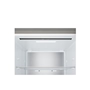 LG 375 л | Холодильник з нижньою морозильною камерою | DoorCooling+ | FRESHBalancer™ | LG ThinQ, Вид спереду, двері холодильника відкриті (з їжею), двері морозильника закриті, GC-B509EMSM, thumbnail 6