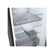 LG 375 л | Холодильник з нижньою морозильною камерою | DoorCooling+ | FRESHBalancer™ | LG ThinQ, Вид зліва на висувні ящики, зони свіжості, GC-B509ETKM, thumbnail 9