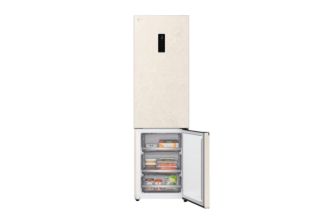 LG 375 л | Холодильник з нижньою морозильною камерою | DoorCooling+ | FRESHBalancer™ | LG ThinQ, Складана полиця, GC-B509EEKM, thumbnail 8