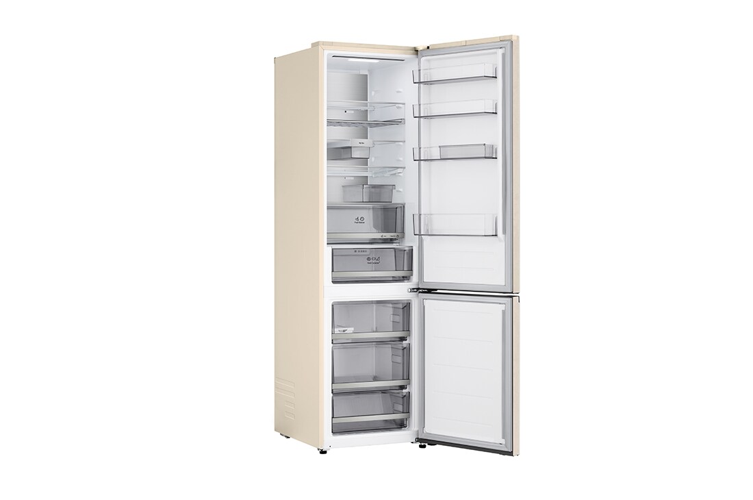LG 375 л | Холодильник з нижньою морозильною камерою | DoorCooling+ | FRESHBalancer™ | LG ThinQ, Вид зліва (двері зачинені), GC-B509EEKM, thumbnail 10