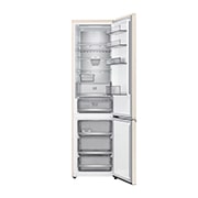 LG 375 л | Холодильник з нижньою морозильною камерою | DoorCooling+ | FRESHBalancer™ | LG ThinQ, Вид спереду, усі двері холодильника відкриті (без їжі), GC-B509EEKM, thumbnail 3