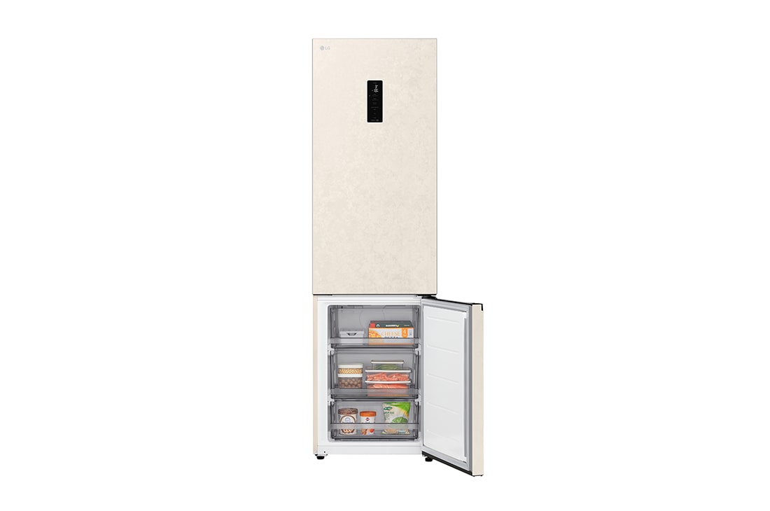 LG 375 л | Холодильник з нижньою морозильною камерою | DoorCooling+ | FRESHBalancer™ | LG ThinQ, Вид зліва (двері зачинені), GC-B509EETM, thumbnail 10