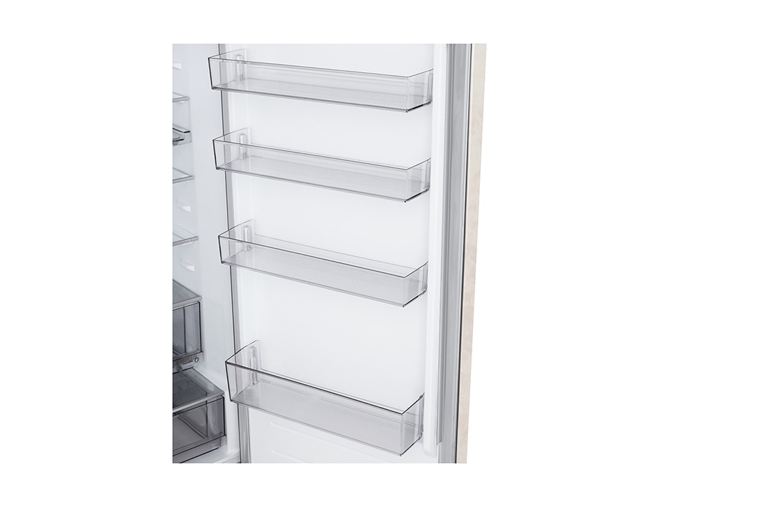 LG 375 л | Холодильник з нижньою морозильною камерою | DoorCooling+ | FRESHBalancer™ | LG ThinQ, Складана полиця, GC-B509EETM, thumbnail 8