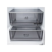 LG 375 л | Холодильник з нижньою морозильною камерою | DoorCooling+ | FRESHBalancer™ | LG ThinQ, Вид спереду, двері холодильника відкриті (з їжею), GC-B509EETM, thumbnail 7