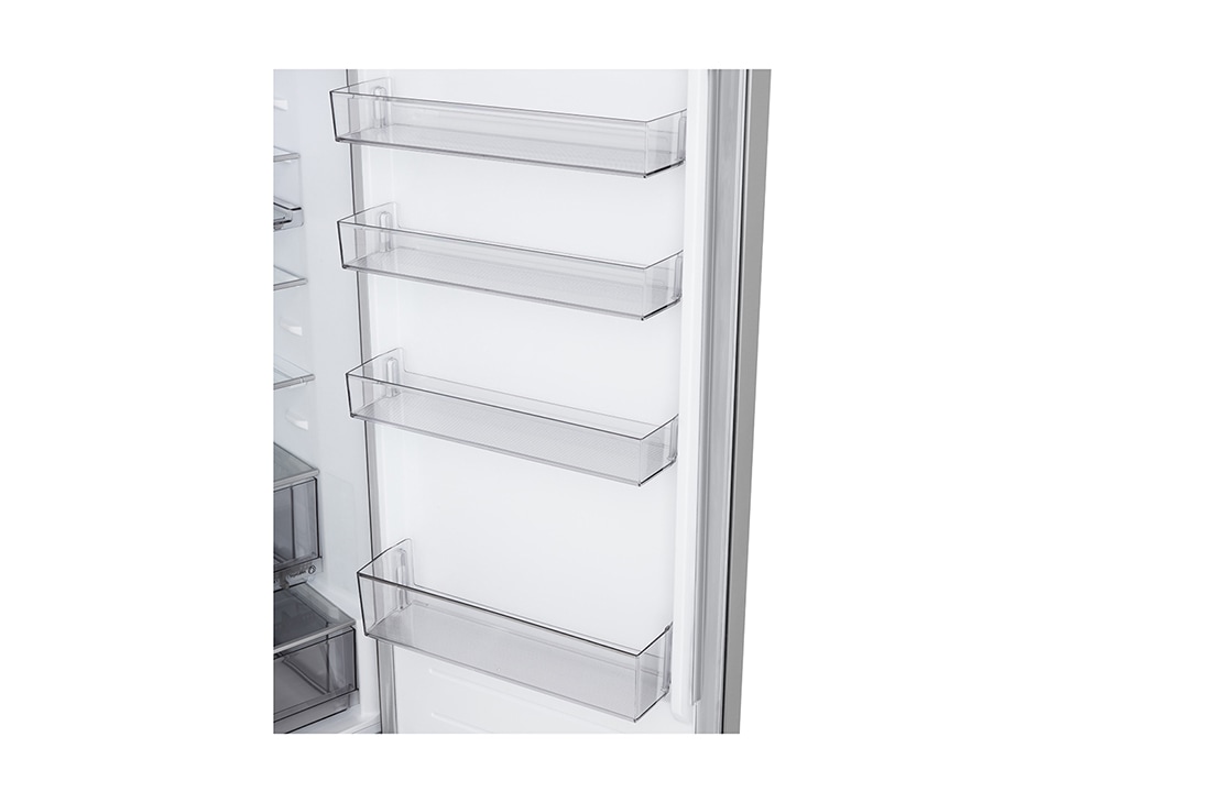 LG 375 л | Холодильник з нижньою морозильною камерою | DoorCooling+ | FRESHBalancer™ | LG ThinQ, Складана полиця, GC-B509EMTM, thumbnail 8