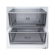 LG 375 л | Холодильник з нижньою морозильною камерою | DoorCooling+ | FRESHBalancer™ | LG ThinQ, Вид спереду, двері холодильника відкриті (з їжею), GC-B509EMTM, thumbnail 7