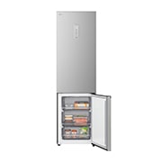 LG 375 л | Холодильник з нижньою морозильною камерою | DoorCooling+ | FRESHBalancer™ | LG ThinQ, Вид зліва на висувні ящики, зони свіжості, GC-B509EMTM, thumbnail 9