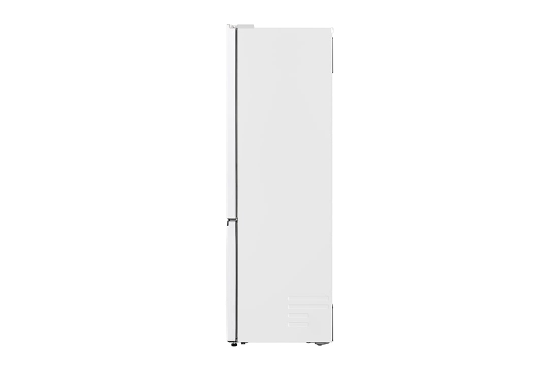 LG 375 л | Холодильник з нижньою морозильною камерою | DoorCooling+ | FRESHBalancer™ | LG ThinQ, Вид зліва, двері холодильника відкриті (без їжі), GC-B509EQTM, thumbnail 12