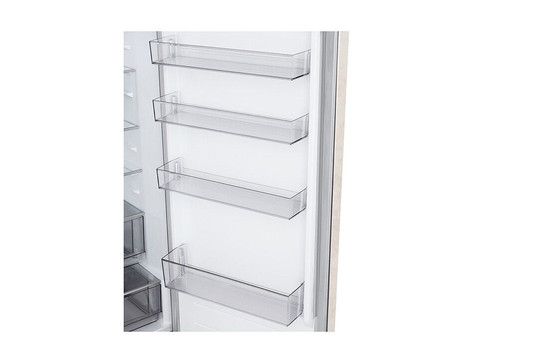 LG 375 л | Холодильник з нижньою морозильною камерою | DoorCooling+ | Multi AirFlow | LG ThinQ, Складана полиця, GC-B509EELM, thumbnail 8